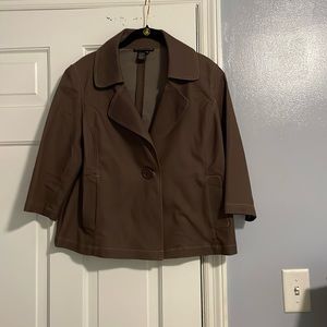 Chocolate brown jacket. Size medium